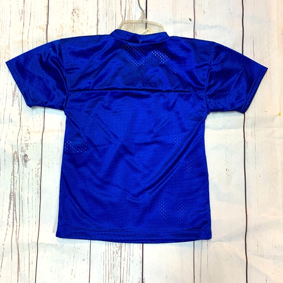 Unisex Kids 2T-XL Blue & Red Indians Logo Mesh Football Uniform Sport Jersey NWT - Picture 2 of 2